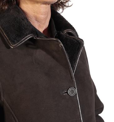 SL1260 - Ladies Black  Short  Sheepskin Jacket